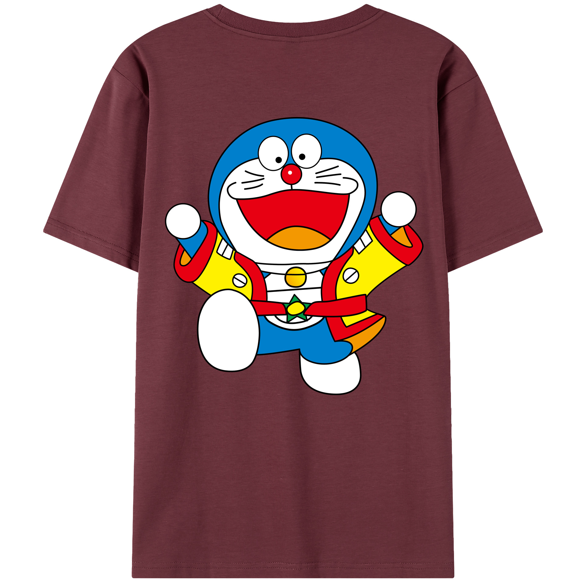 （画像用） ドラえもん Doraemon 綿100％半袖Tシャツ（背面プリント）